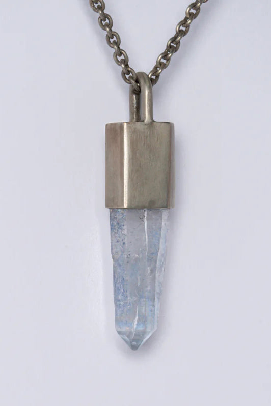 Parts of Four Blue Line Stone Amulet Necklace Z-706-DA+DUM PPOF41